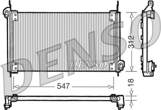 Denso DCN09010 - Condensateur, climatisation cwaw.fr