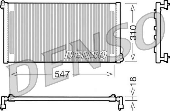 Denso DCN09011 - Condensateur, climatisation cwaw.fr