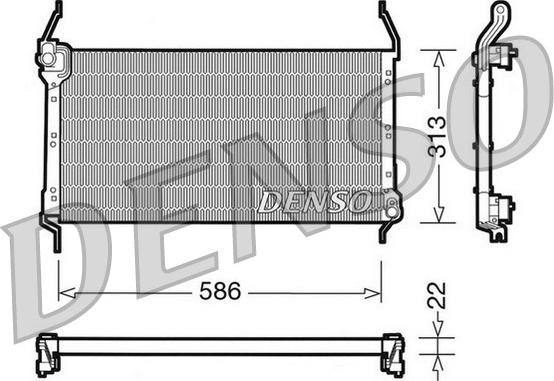 Denso DCN09013 - Condensateur, climatisation cwaw.fr