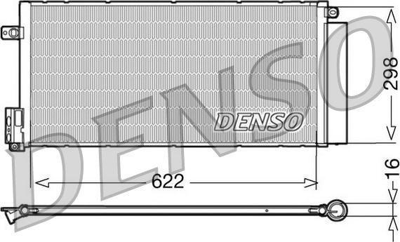 Denso DCN09110 - Condensateur, climatisation cwaw.fr