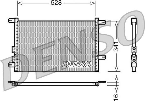 Denso DCN01003 - Condensateur, climatisation cwaw.fr