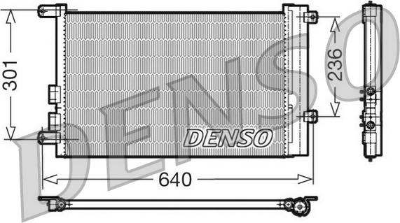 Denso DCN01016 - Condensateur, climatisation cwaw.fr