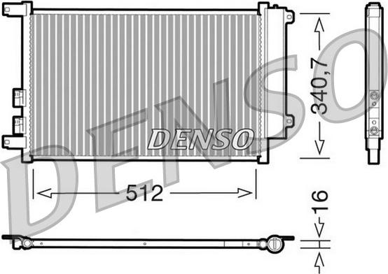 Denso DCN01010 - Condensateur, climatisation cwaw.fr