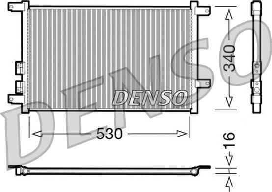 Denso DCN01011 - Condensateur, climatisation cwaw.fr