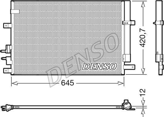 Denso DCN01024 - Condensateur, climatisation cwaw.fr