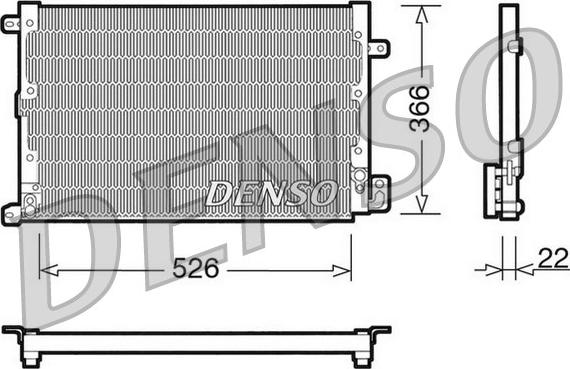 Denso DCN01020 - Condensateur, climatisation cwaw.fr