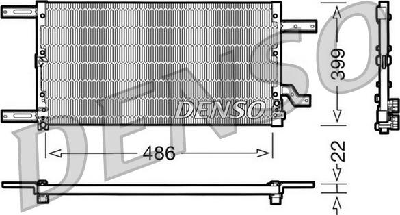 Denso DCN01021 - Condensateur, climatisation cwaw.fr