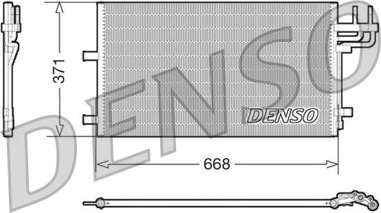 Denso DCN10007 - Condensateur, climatisation cwaw.fr