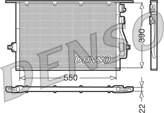 Denso DCN10014 - Condensateur, climatisation cwaw.fr