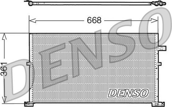 Denso DCN10013 - Condensateur, climatisation cwaw.fr