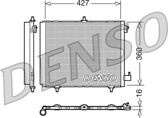 Denso DCN21009 - Condensateur, climatisation cwaw.fr