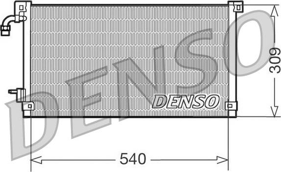 Denso DCN21004 - Condensateur, climatisation cwaw.fr