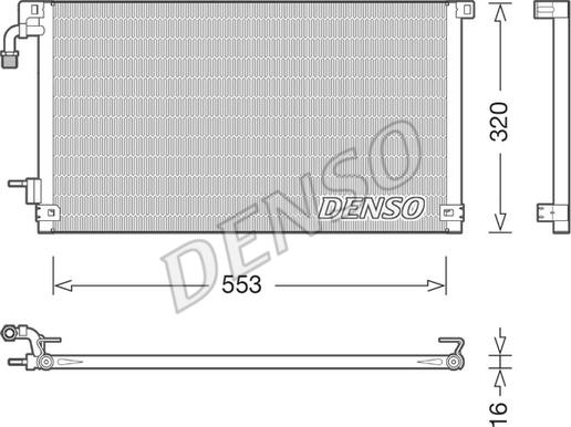 Denso DCN21014 - Condensateur, climatisation cwaw.fr