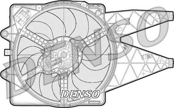 Denso DER09091 - Ventilateur, refroidissement du moteur cwaw.fr