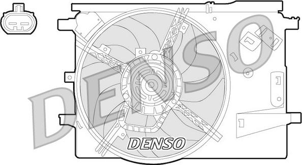 Denso DER09053 - Ventilateur, refroidissement du moteur cwaw.fr