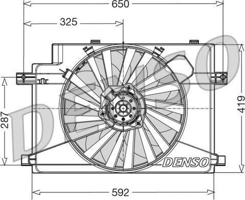 Denso DER01006 - Ventilateur, refroidissement du moteur cwaw.fr