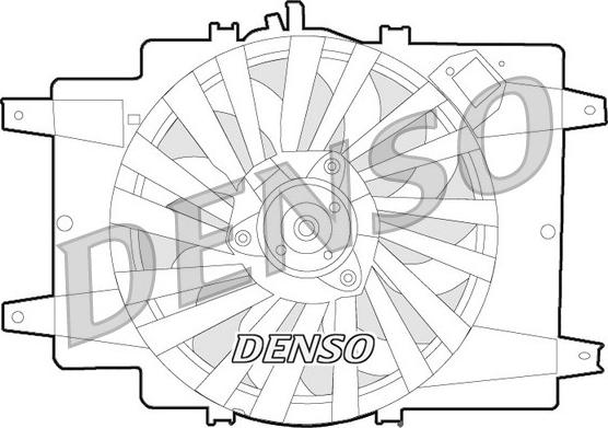 Denso DER01008 - Ventilateur, refroidissement du moteur cwaw.fr