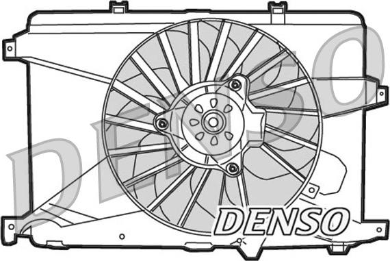 Denso DER01014 - Ventilateur, refroidissement du moteur cwaw.fr