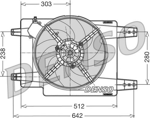 Denso DER01011 - Ventilateur, refroidissement du moteur cwaw.fr