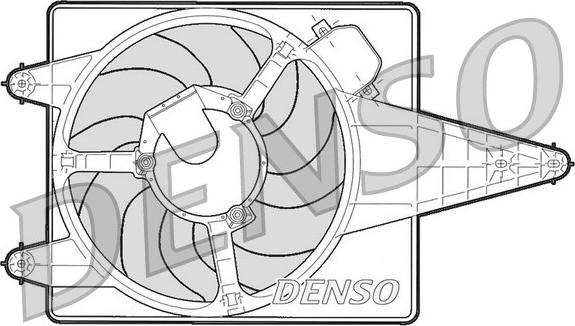 Denso DER01204 - Ventilateur, refroidissement du moteur cwaw.fr