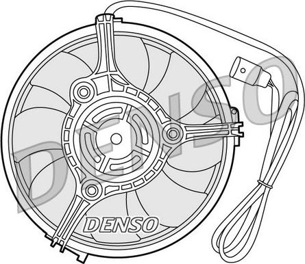 Denso DER02001 - Ventilateur, refroidissement du moteur cwaw.fr