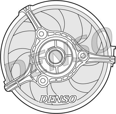 Denso DER02002 - Ventilateur, refroidissement du moteur cwaw.fr