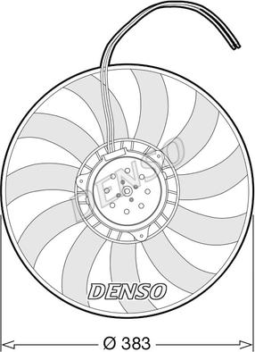 Denso DER02007 - Ventilateur, refroidissement du moteur cwaw.fr