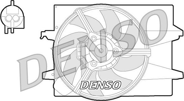 Denso DER10004 - Ventilateur, refroidissement du moteur cwaw.fr