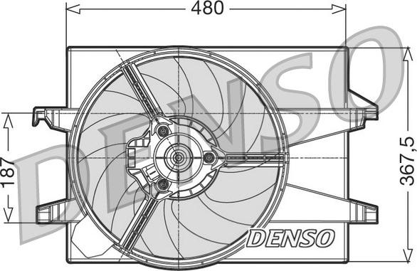 Denso DER10001 - Ventilateur, refroidissement du moteur cwaw.fr