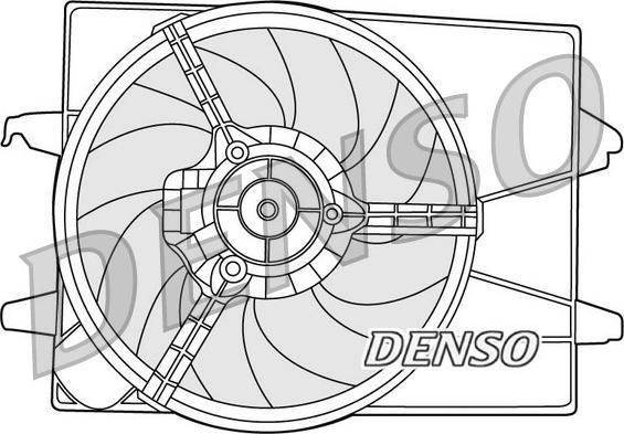 Denso DER10003 - Ventilateur, refroidissement du moteur cwaw.fr