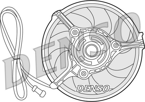 Denso DER32008 - Ventilateur, refroidissement du moteur cwaw.fr