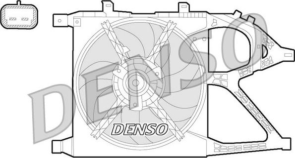 Denso DER20016 - Ventilateur, refroidissement du moteur cwaw.fr