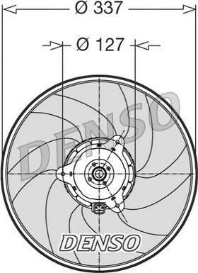 Denso DER21002 - Ventilateur, refroidissement du moteur cwaw.fr