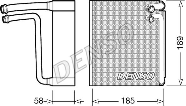 Denso DEV09025 - Évaporateur climatisation cwaw.fr