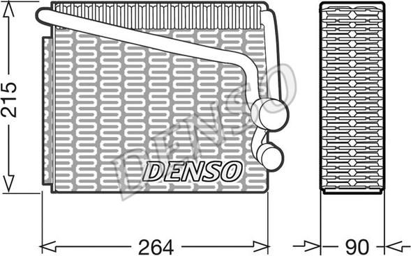 Denso DEV01001 - Évaporateur climatisation cwaw.fr