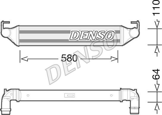 Denso DIT06002 - Intercooler, échangeur cwaw.fr