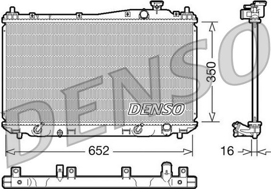 Denso DRM40019 - Radiateur, refroidissement du moteur cwaw.fr