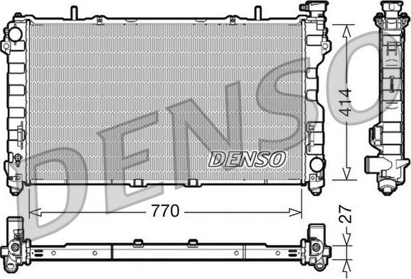 Denso DRM06011 - Radiateur, refroidissement du moteur cwaw.fr