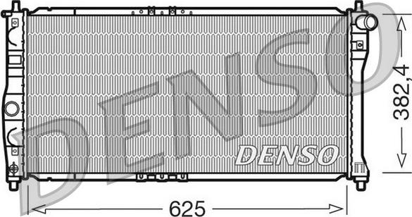 Denso DRM08002 - Radiateur, refroidissement du moteur cwaw.fr