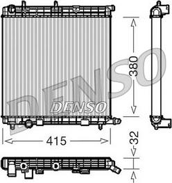 Denso DRM07010 - Radiateur, refroidissement du moteur cwaw.fr