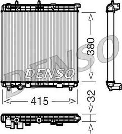 Denso DRM07011 - Radiateur, refroidissement du moteur cwaw.fr