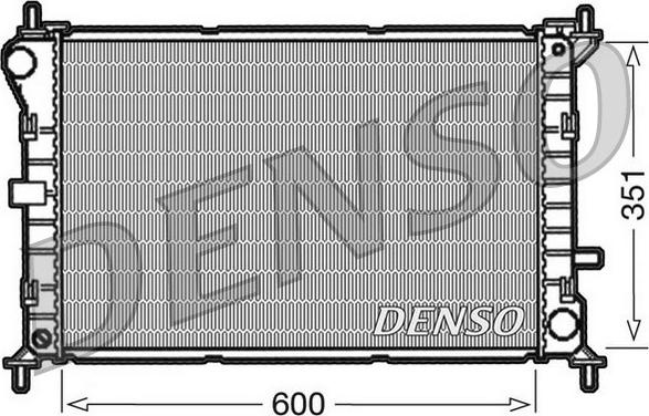 Denso DRM10051 - Radiateur, refroidissement du moteur cwaw.fr