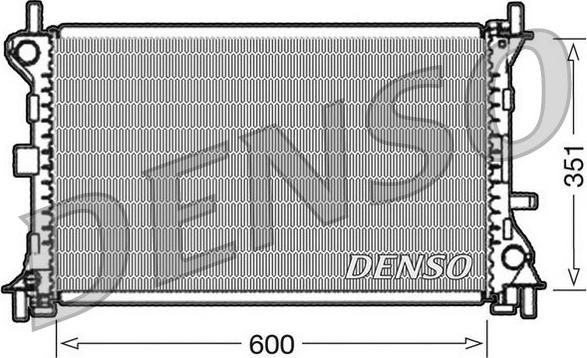 Denso DRM10052 - Radiateur, refroidissement du moteur cwaw.fr