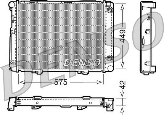 Denso DRM17060 - Radiateur, refroidissement du moteur cwaw.fr