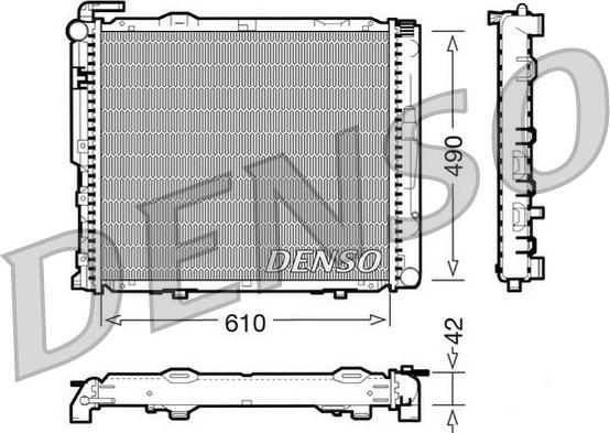 Denso DRM17035 - Radiateur, refroidissement du moteur cwaw.fr