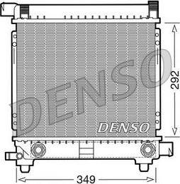 Denso DRM17028 - Radiateur, refroidissement du moteur cwaw.fr