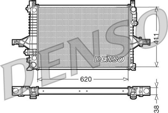 Denso DRM33065 - Radiateur, refroidissement du moteur cwaw.fr