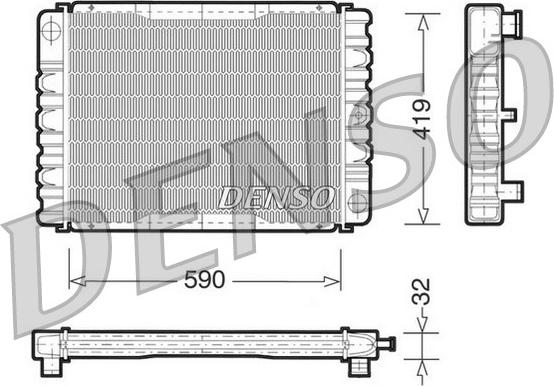 Denso DRM33030 - Radiateur, refroidissement du moteur cwaw.fr