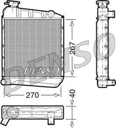 Denso DRM24030 - Radiateur, refroidissement du moteur cwaw.fr