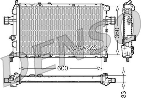 Denso DRM20018 - Radiateur, refroidissement du moteur cwaw.fr